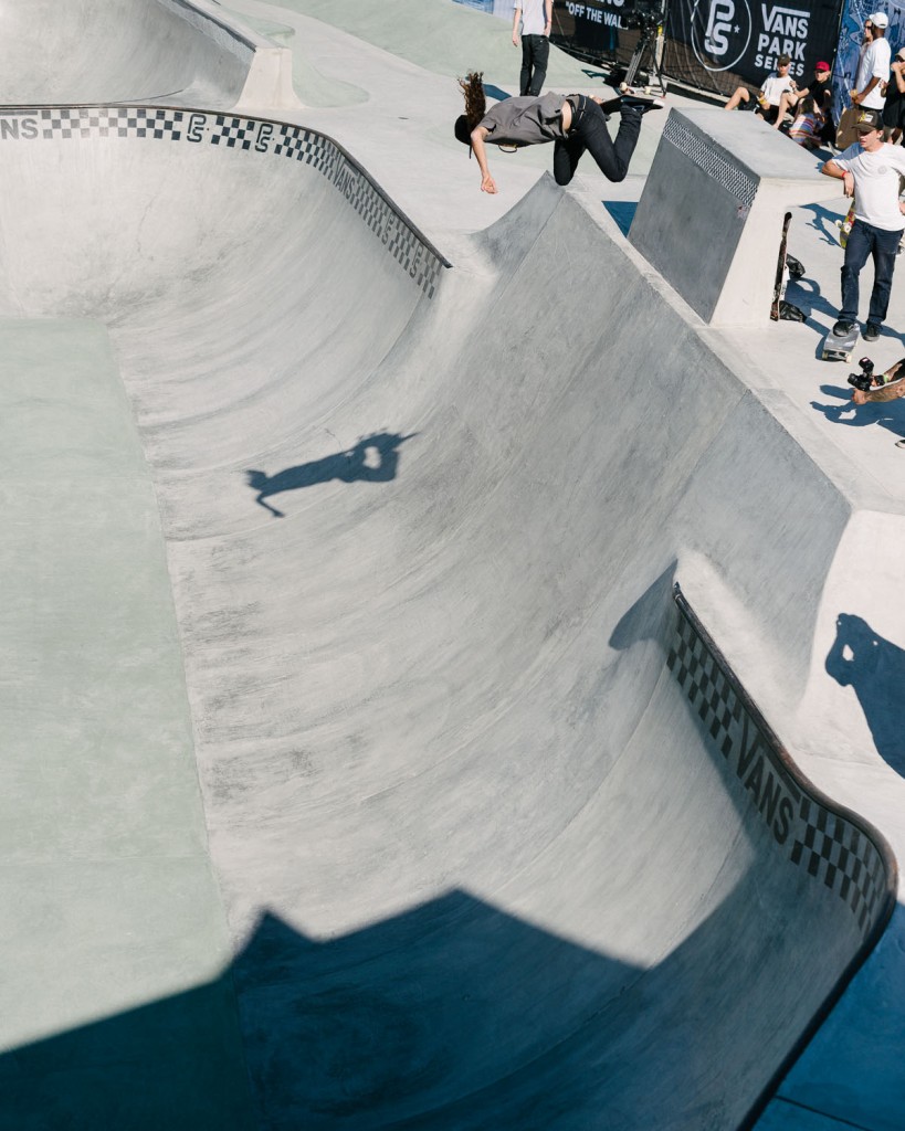 Cody Lockwood, backside air from quarter to bank.