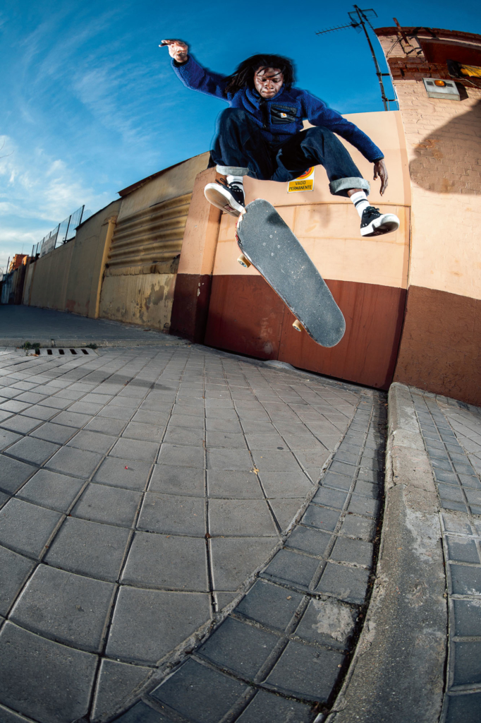 Joseph Biais, Frontside Boardslide, Madrid. Ph: Clement Le Gall