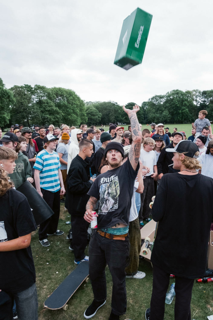 Kevin and a product toss