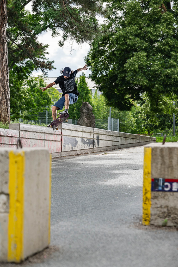 Alex Richard, noseslide to 180 fakie nosegrind. Photo: Loïc Benoit.