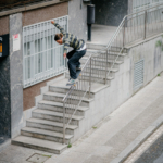 Tom Barthélémy, gap to backside 50-50, Bilbao. Ph. Sam Ashley