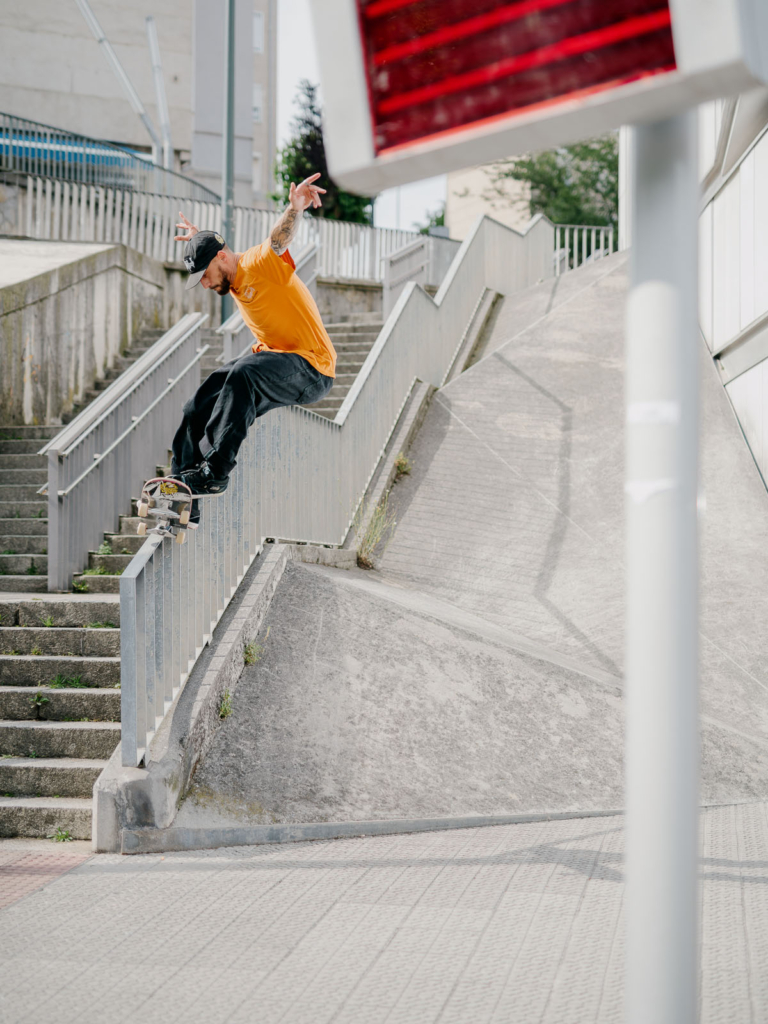 Marco Kada, frontside 5-0, Bilbao. Ph. Sam Ashley