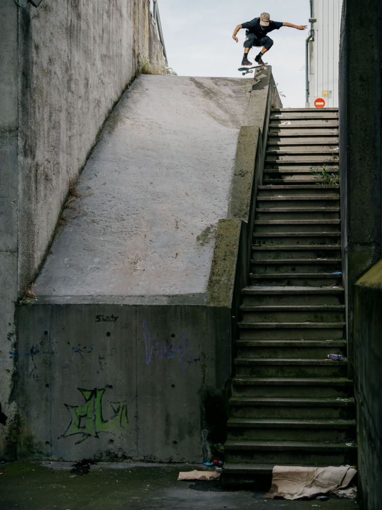 Lucien Gourdal, kickflip, Bilbao. Ph. Sam Ashley