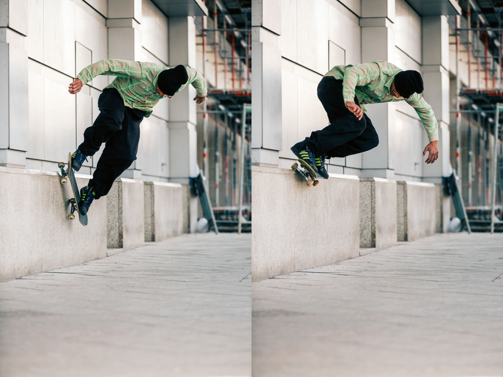 Leon Charo-Tite, backside wallride 50-50.